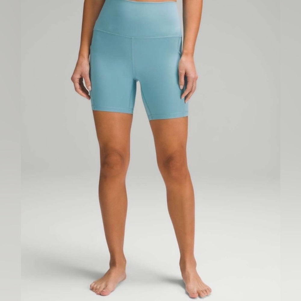 NWOT Lululemon Align HR Short with Pockets 6", Tidal Teal, Size 10